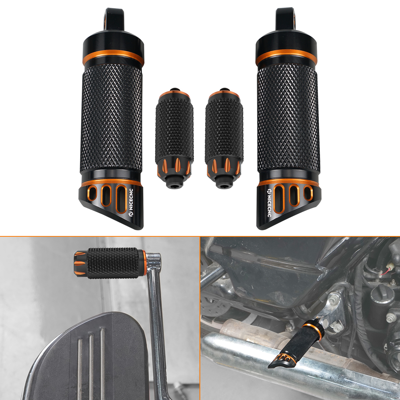 Xs Motorcycle Gear - Motorcycle Passenger Footpegs/Gear Shift Lever Tip