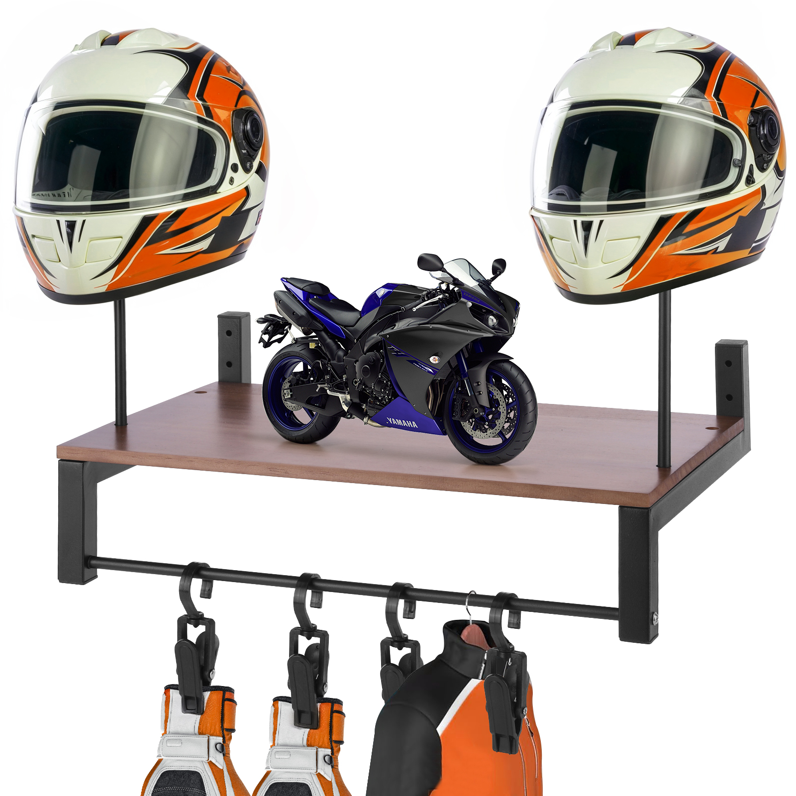 Wooden Motorcycle Helmet Holde – обзор и цена Motorcycle Gear Holder